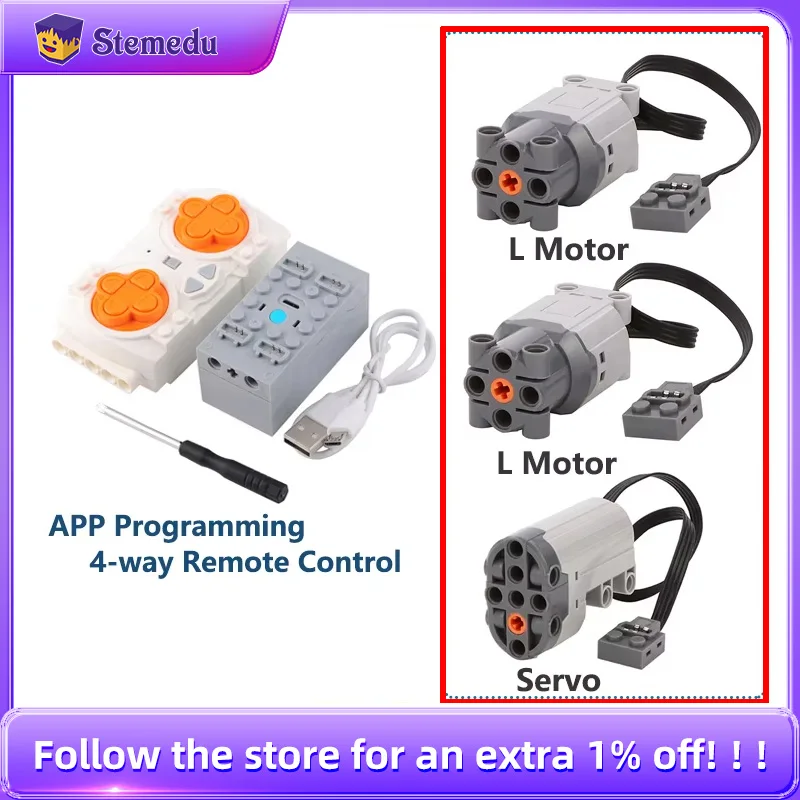 Power Tools Lego - L/Servo Motor + 4-way Speed Control