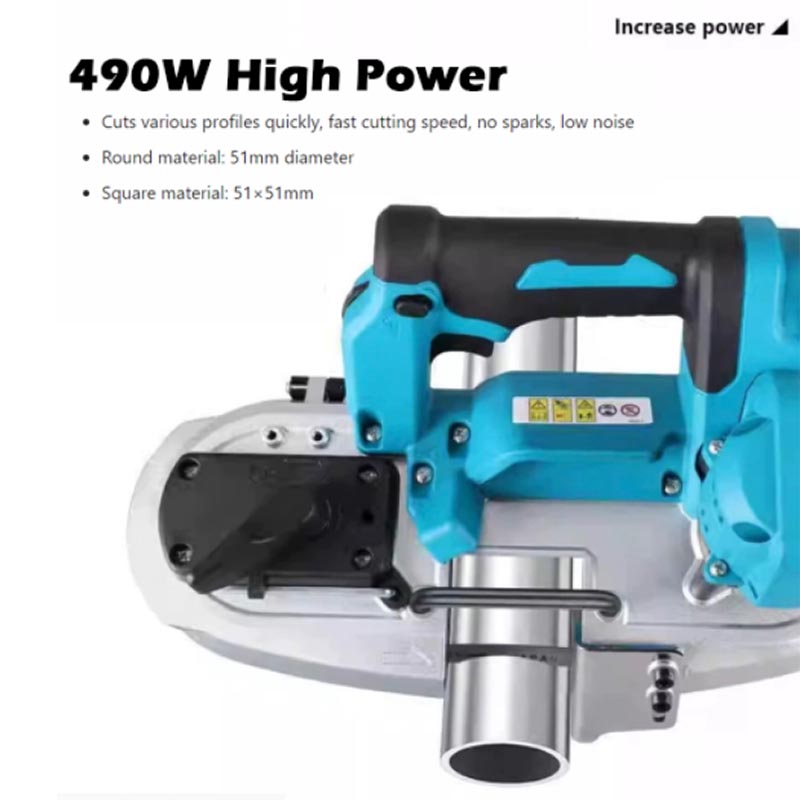 Power Tools Band - 490W Portable Brushless Band Saw Wireless