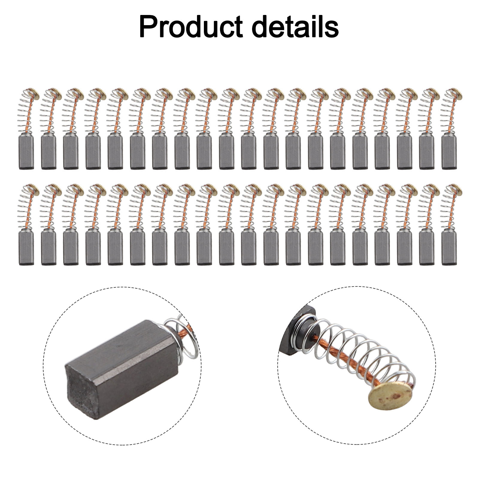 Power X Tools And Machinery - 40Pcs Carbon Brushes Power Tool 10