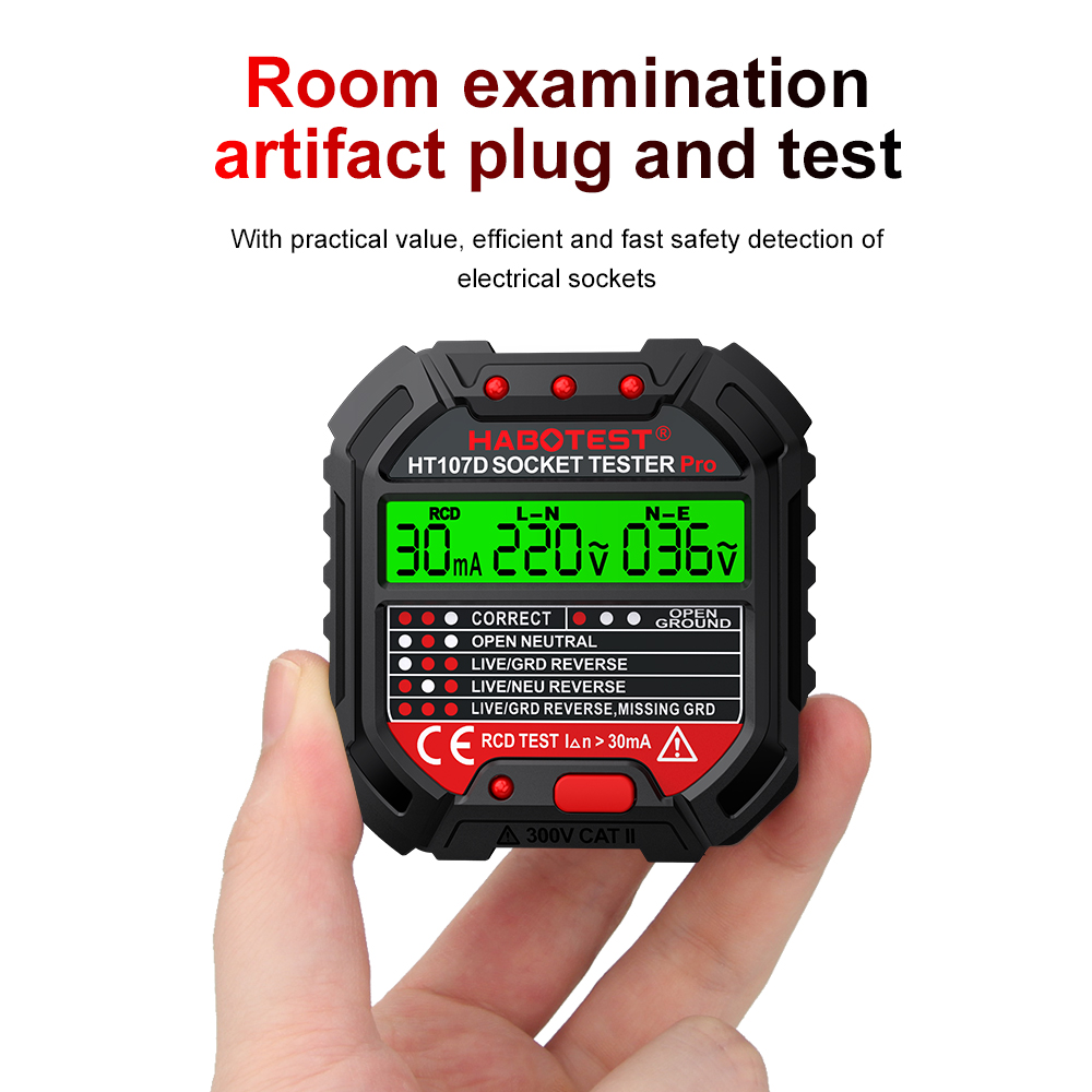 Power Tools Uk Review - HABOTEST Socket Tester Voltage Test EU/UK/US
