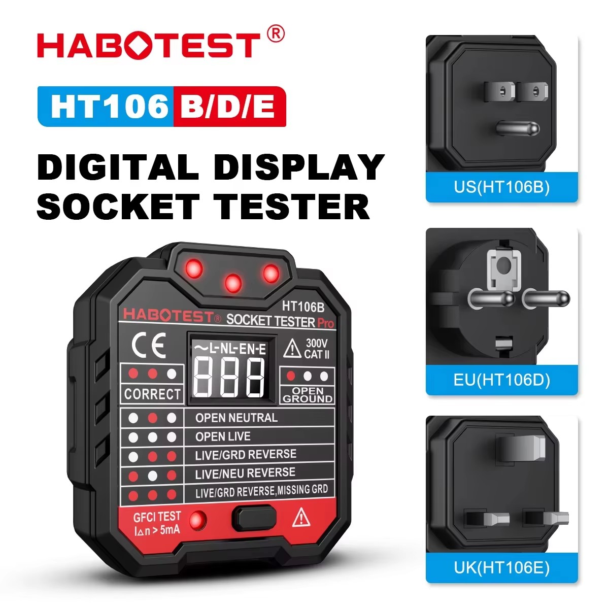 HT106 Digital Socket Tester Pr - đánh giá và giá Power Tools Uk Review