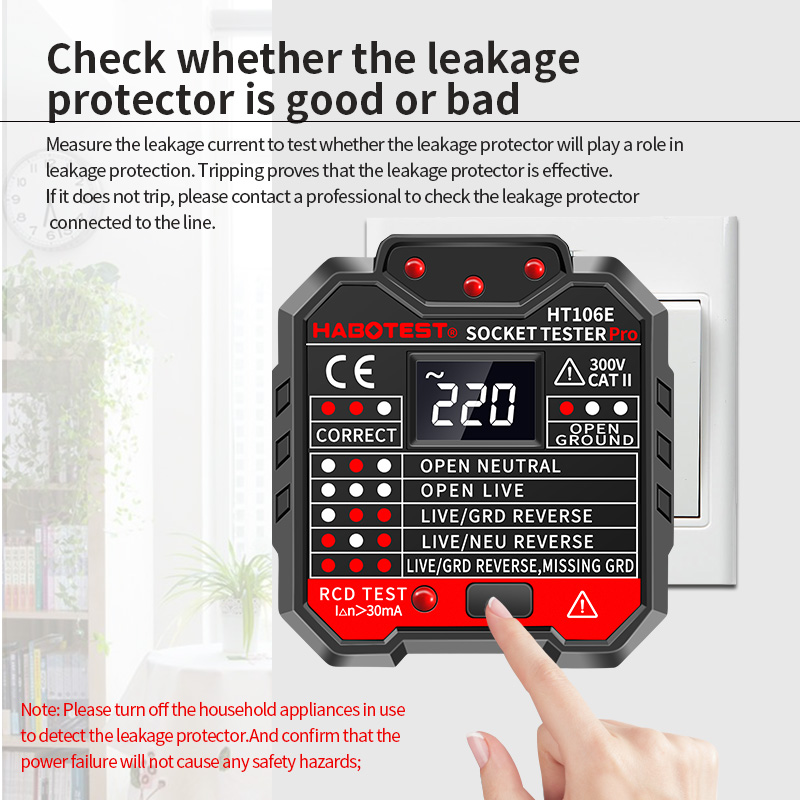 HT106 Digital Socket Tester Pr - đánh giá và giá Power Tools Uk Review