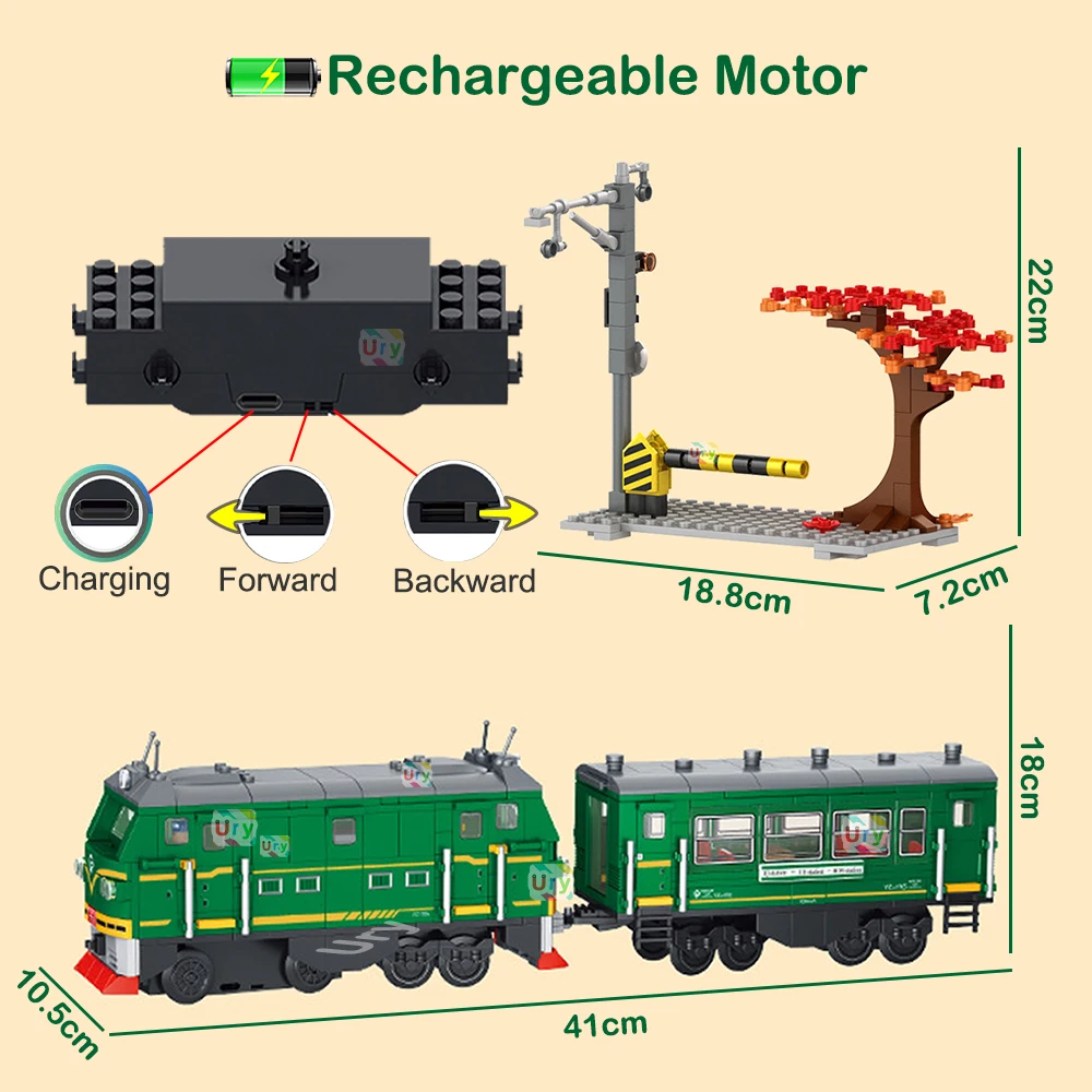 Technical Retro Green Steam Tr - đánh giá và giá Power Tools Lego