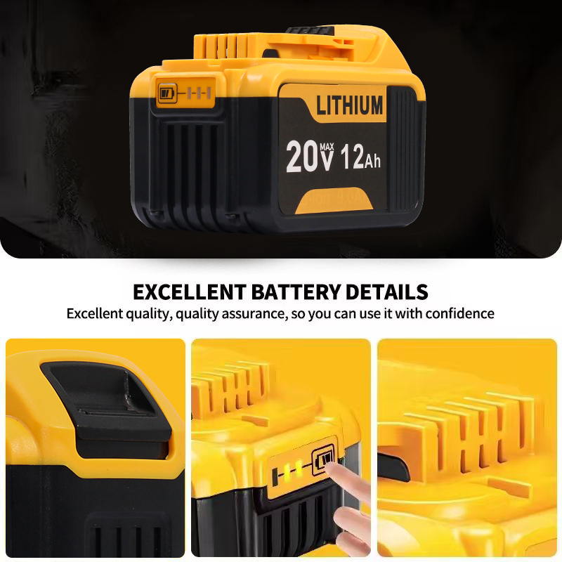 12.0Ah Battery Replacement Com - đánh giá và giá Power Tools Yellow And Black