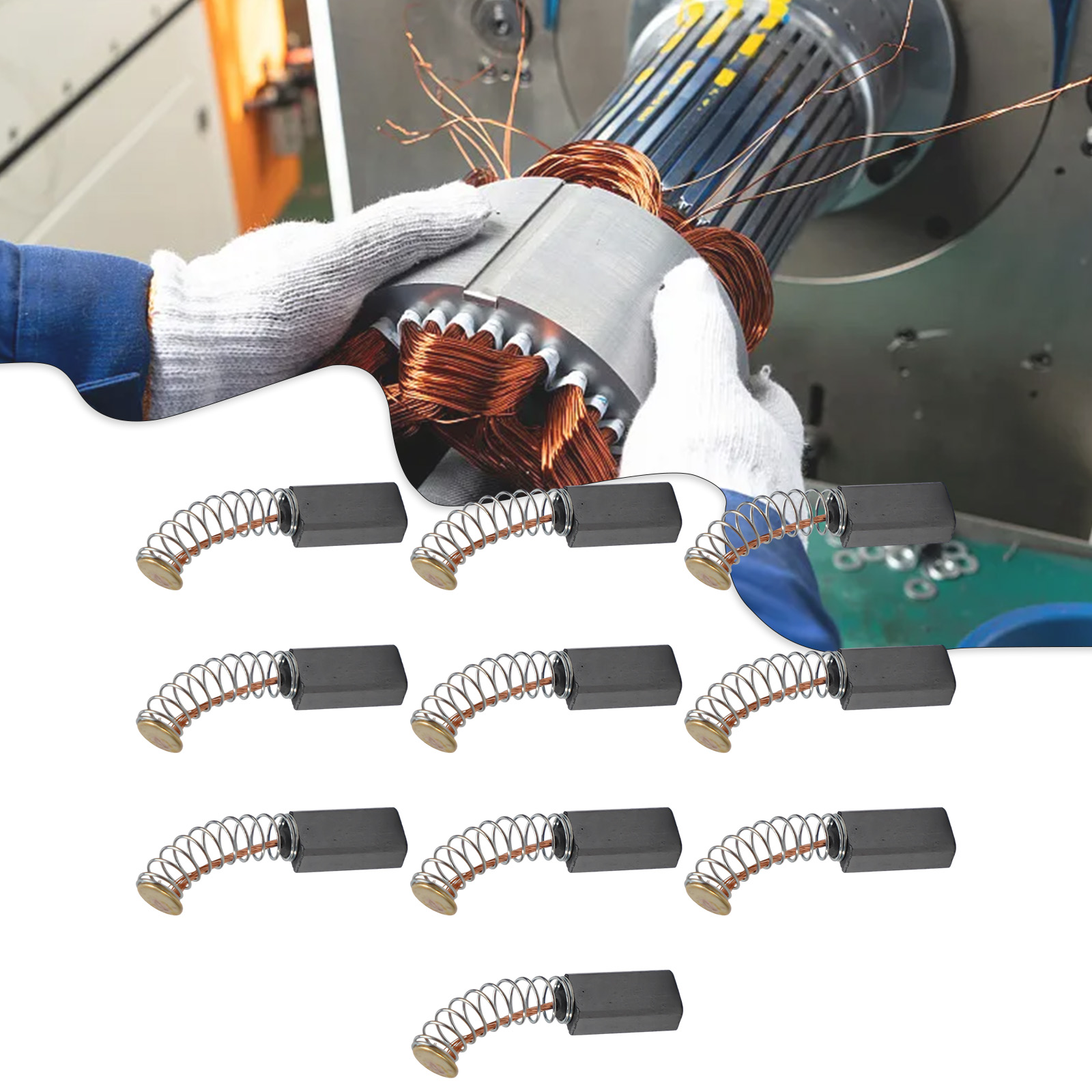 10-Pack Carbon Brushes 12mm x  - đánh giá và giá Power X Tools And Machinery