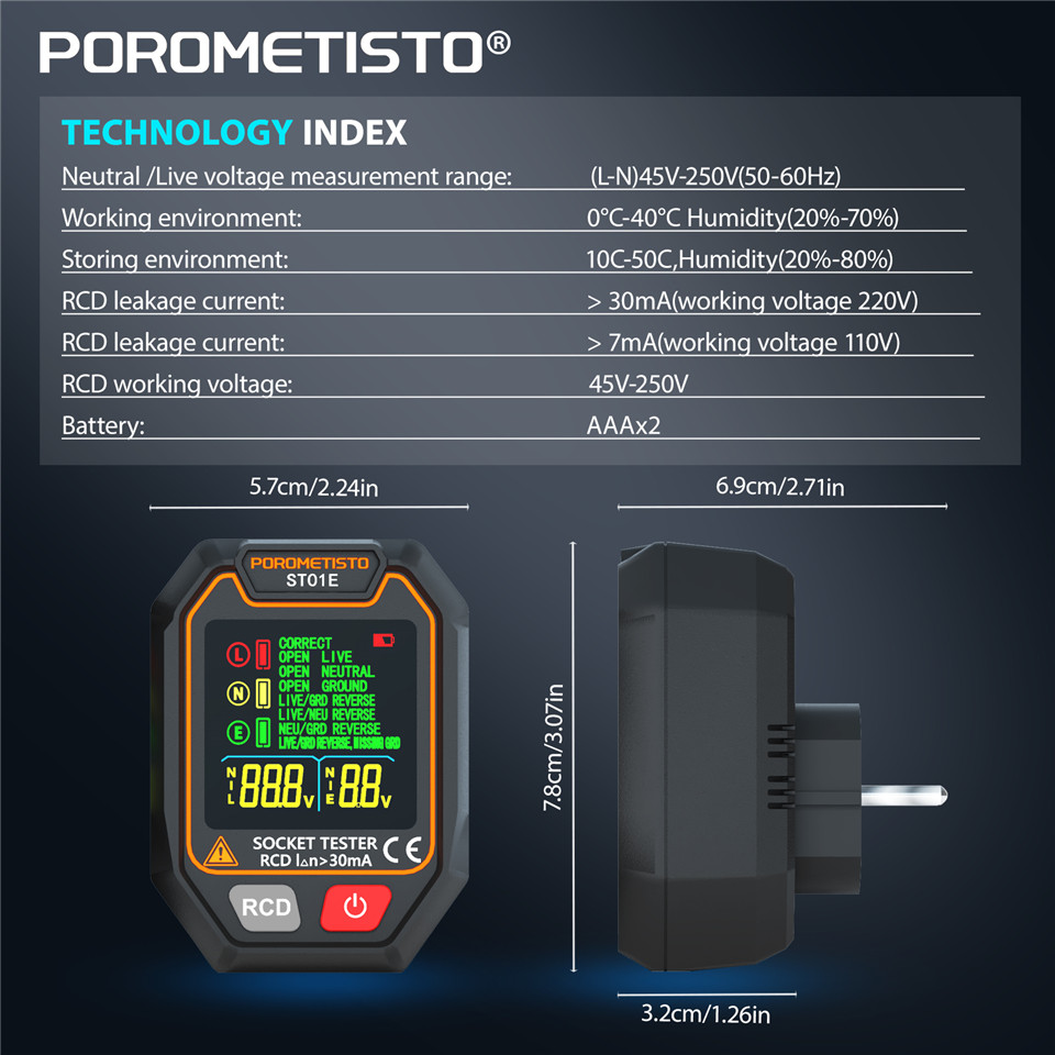 POROMETISTO ST01 Socket Tester - đánh giá và giá Power Tools Uk Review