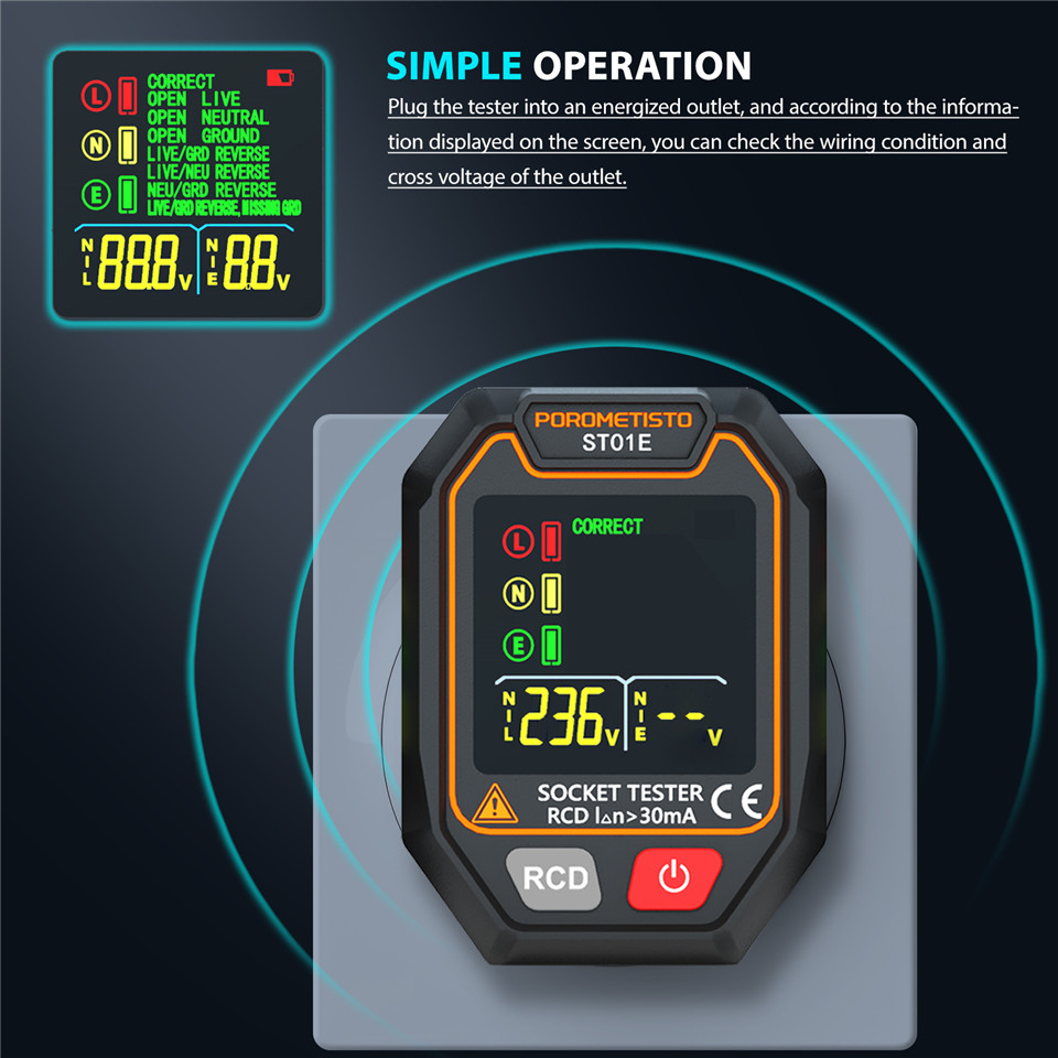 POROMETISTO ST01 Socket Tester - đánh giá và giá Power Tools Uk Review