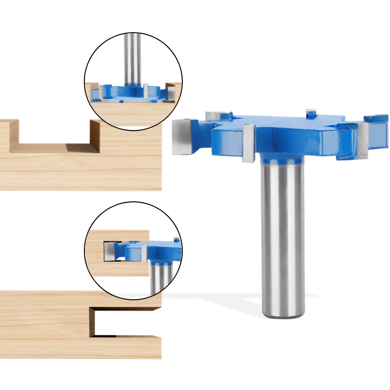 PTA Six Blade Z6 T Type Slotti - đánh giá và giá Router Trim Base
