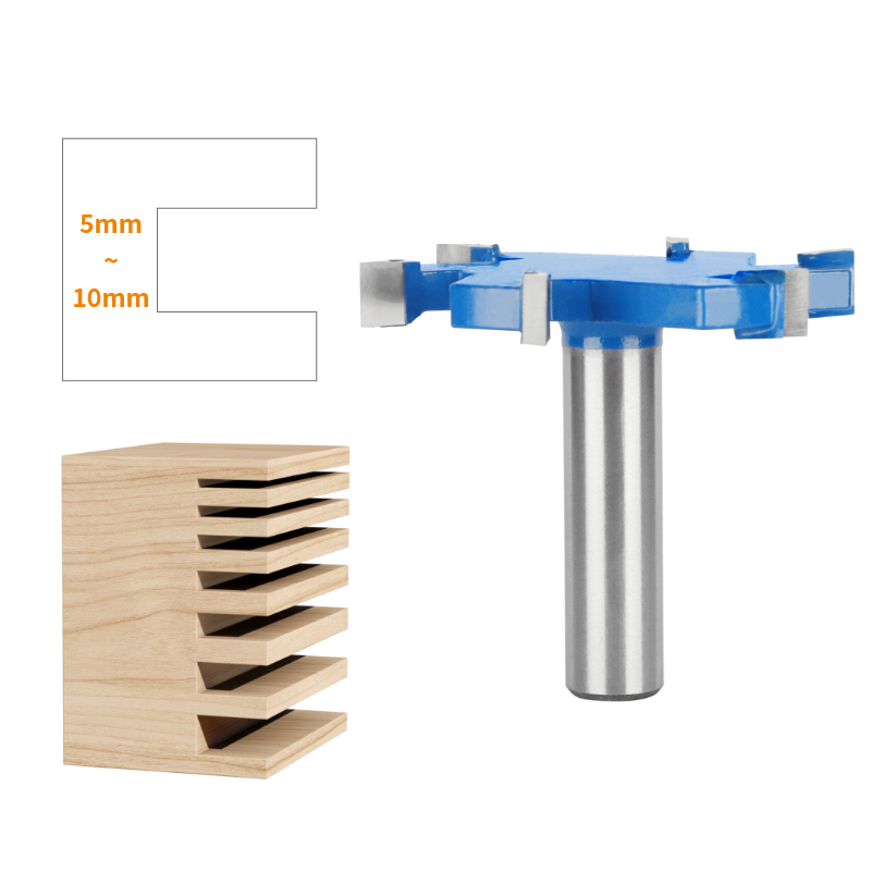 PTA Six Blade Z6 T Type Slotti - đánh giá và giá Router Trim Base