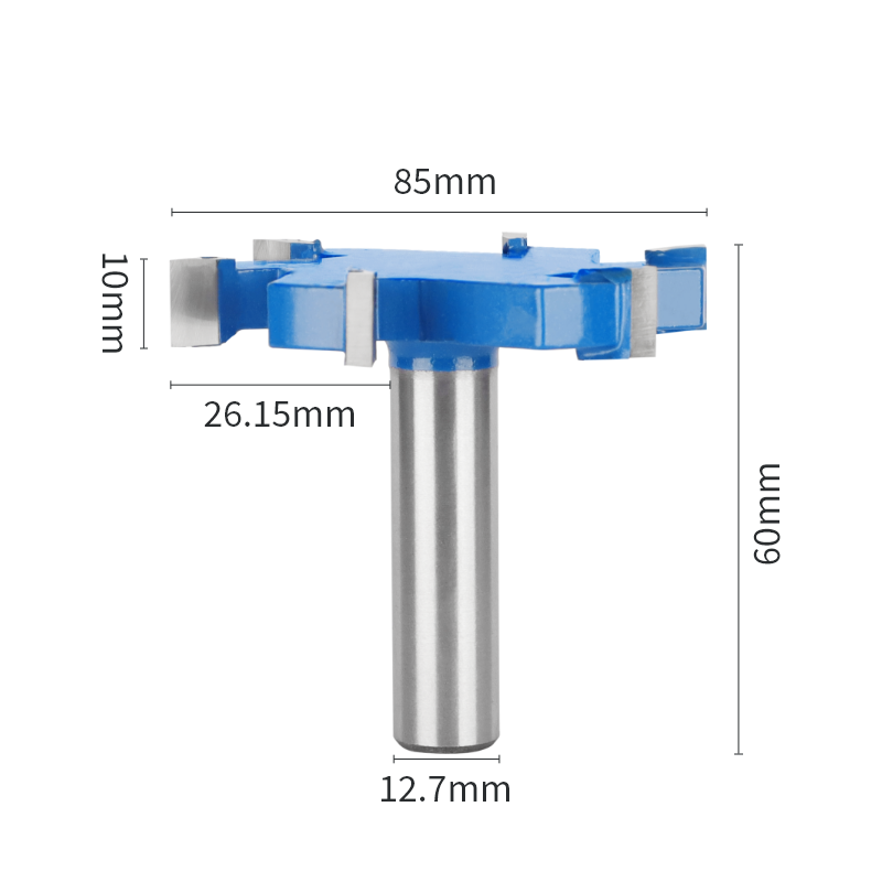 PTA Six Blade Z6 T Type Slotti - đánh giá và giá Router Trim Base