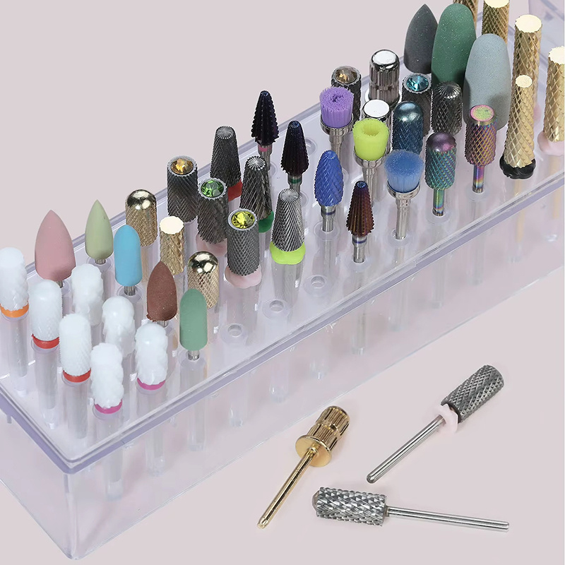 48 Holes Clear Nail Drill Bits - đánh giá và giá Power Tools Holder