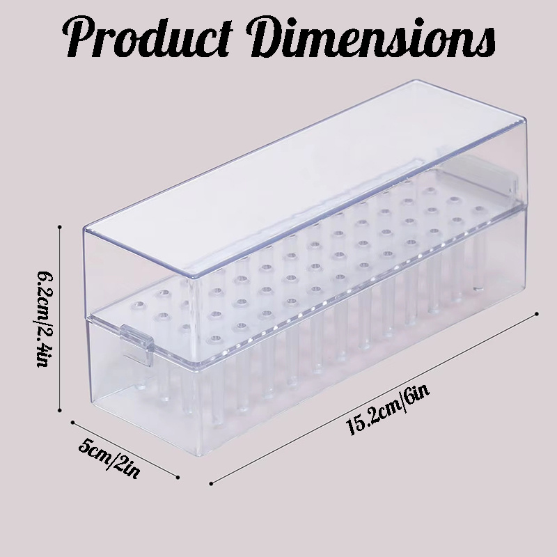 48 Holes Clear Nail Drill Bits - đánh giá và giá Power Tools Holder