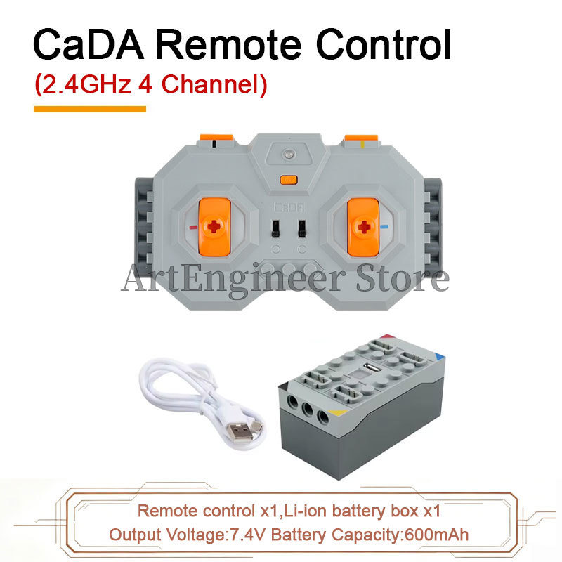 CaDA Power Functions M/L/Servo - đánh giá và giá Power Tools Lego