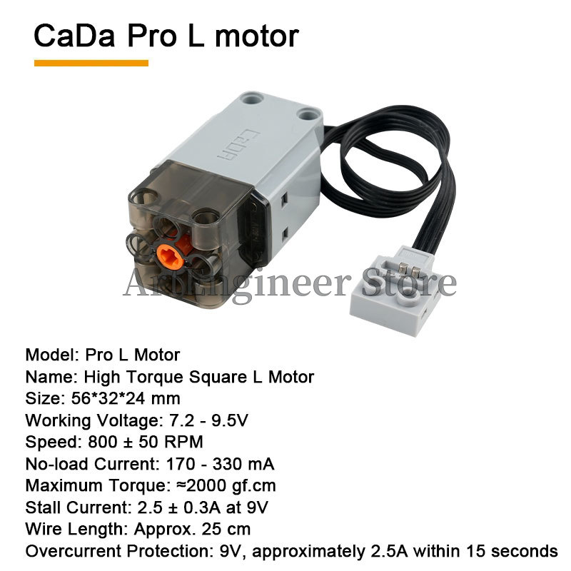 CaDA Power Functions M/L/Servo - đánh giá và giá Power Tools Lego