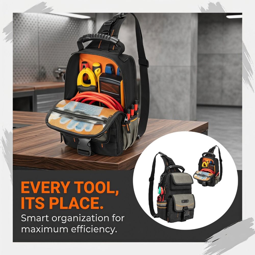 Zippered Electrician Tool Pouc - đánh giá và giá Power Tools Band