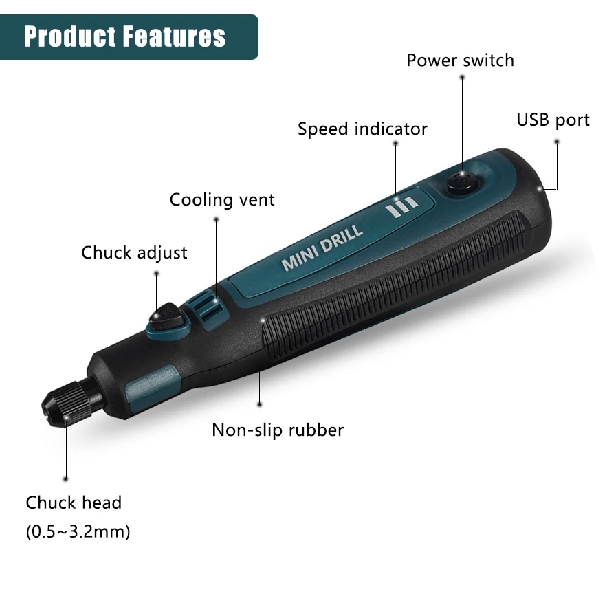 Cordless Electric Drill Grinde - đánh giá và giá Power Tools Ingco