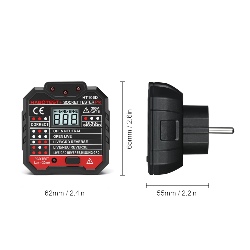 HT107 Pro Digital Socket Teste - đánh giá và giá Power Tools Uk Review