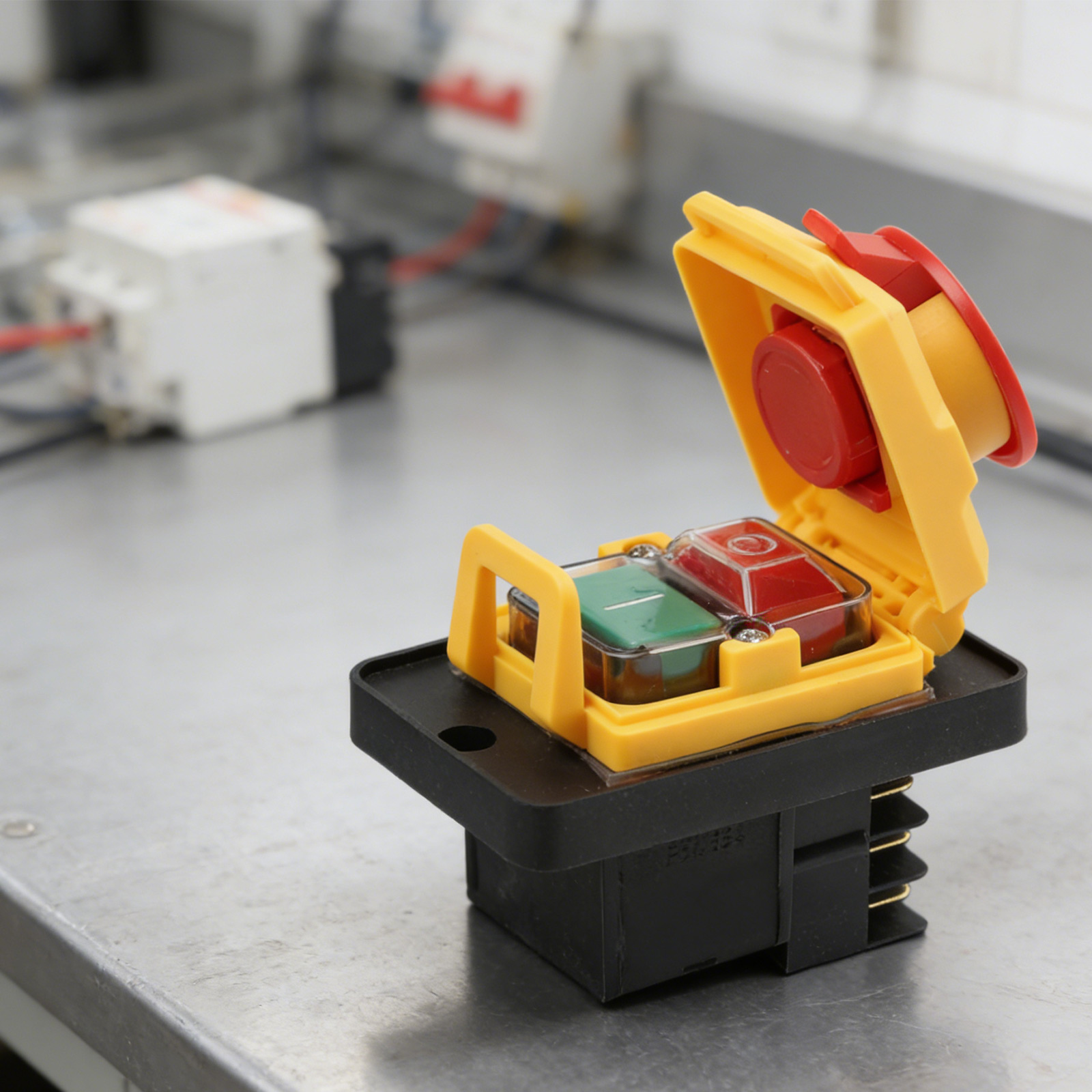 220V Pushbutton Switch Industr - đánh giá và giá Power Tools Yellow And Black