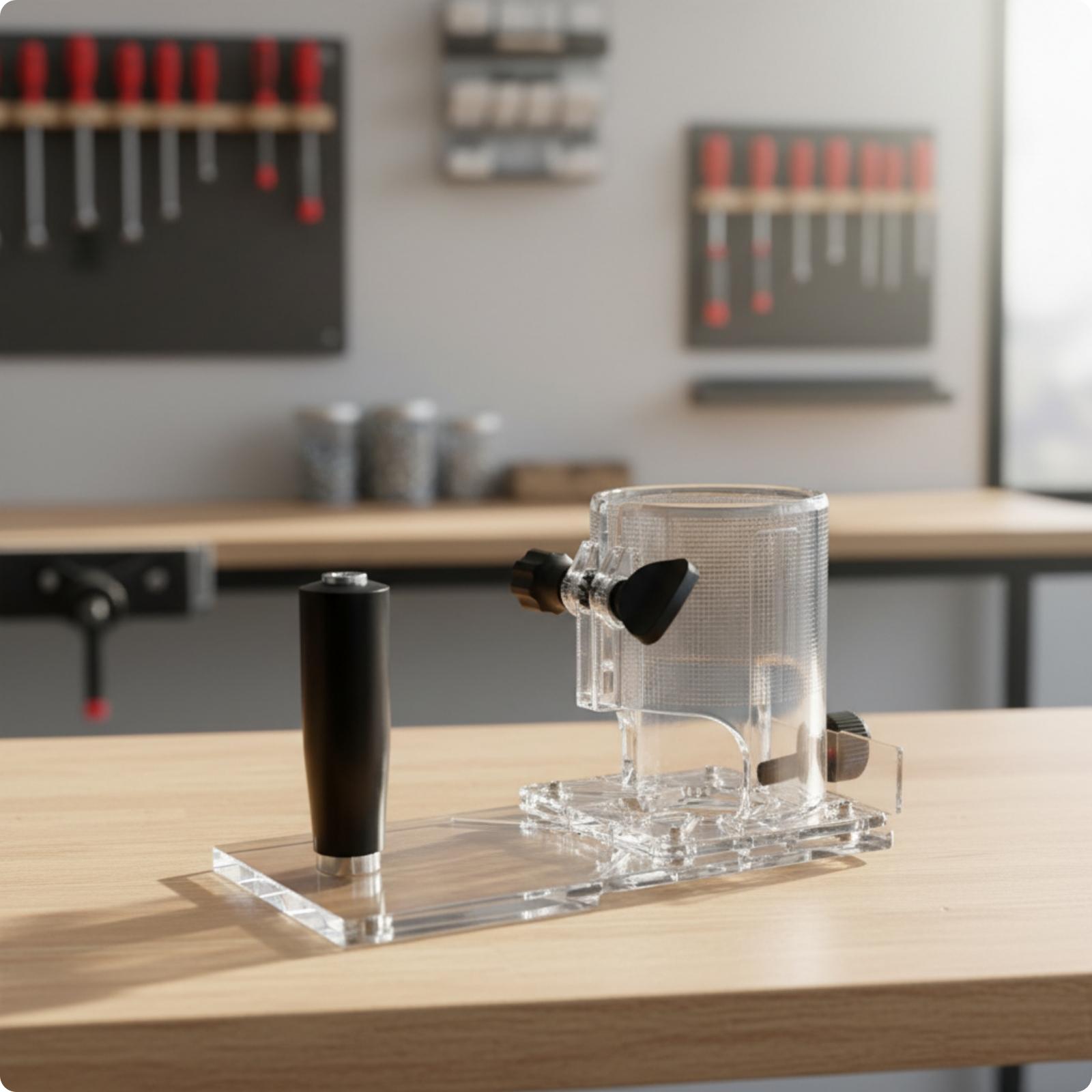 Clear Acrylic Router Base Plat - đánh giá và giá Router Trim Base