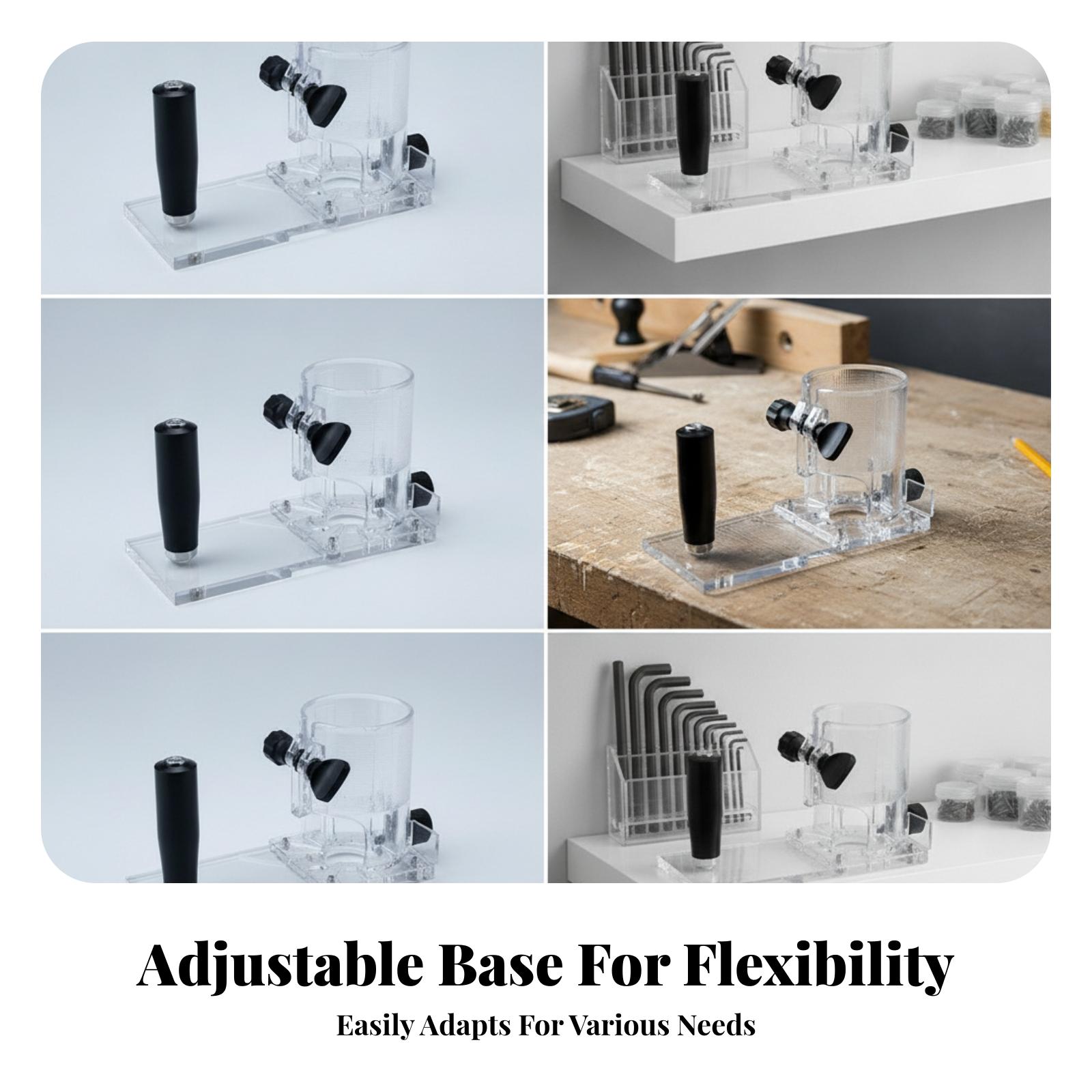 Clear Acrylic Router Base Plat - đánh giá và giá Router Trim Base